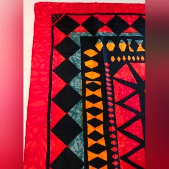 Liberty of London Vintage Silk Scarf Harlequin Rolled Hem - Picture 6 of 14